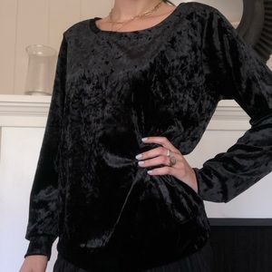 MATTY M velvet sweatshirt